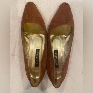 Escada flat suede shoes   Hill 1 inch size 40